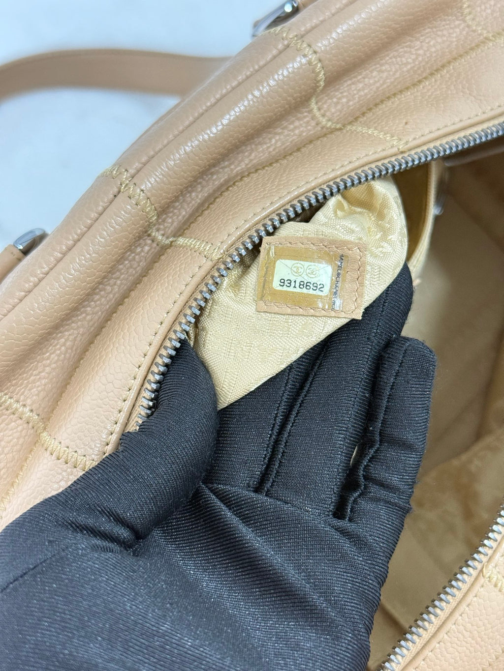 CHANEL Chocolate Bar Boston  Handbag