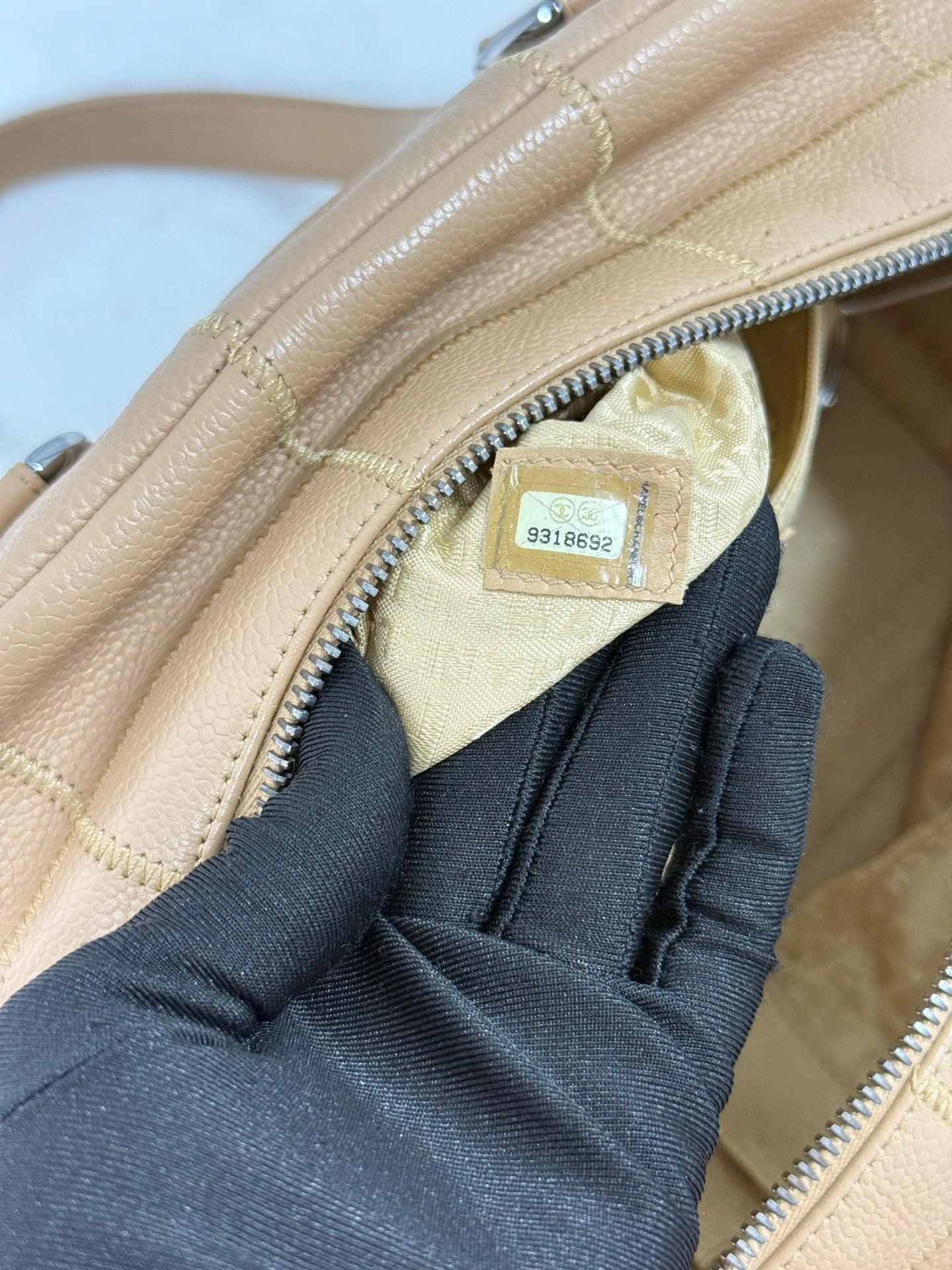 CHANEL Chocolate Bar Boston  Handbag