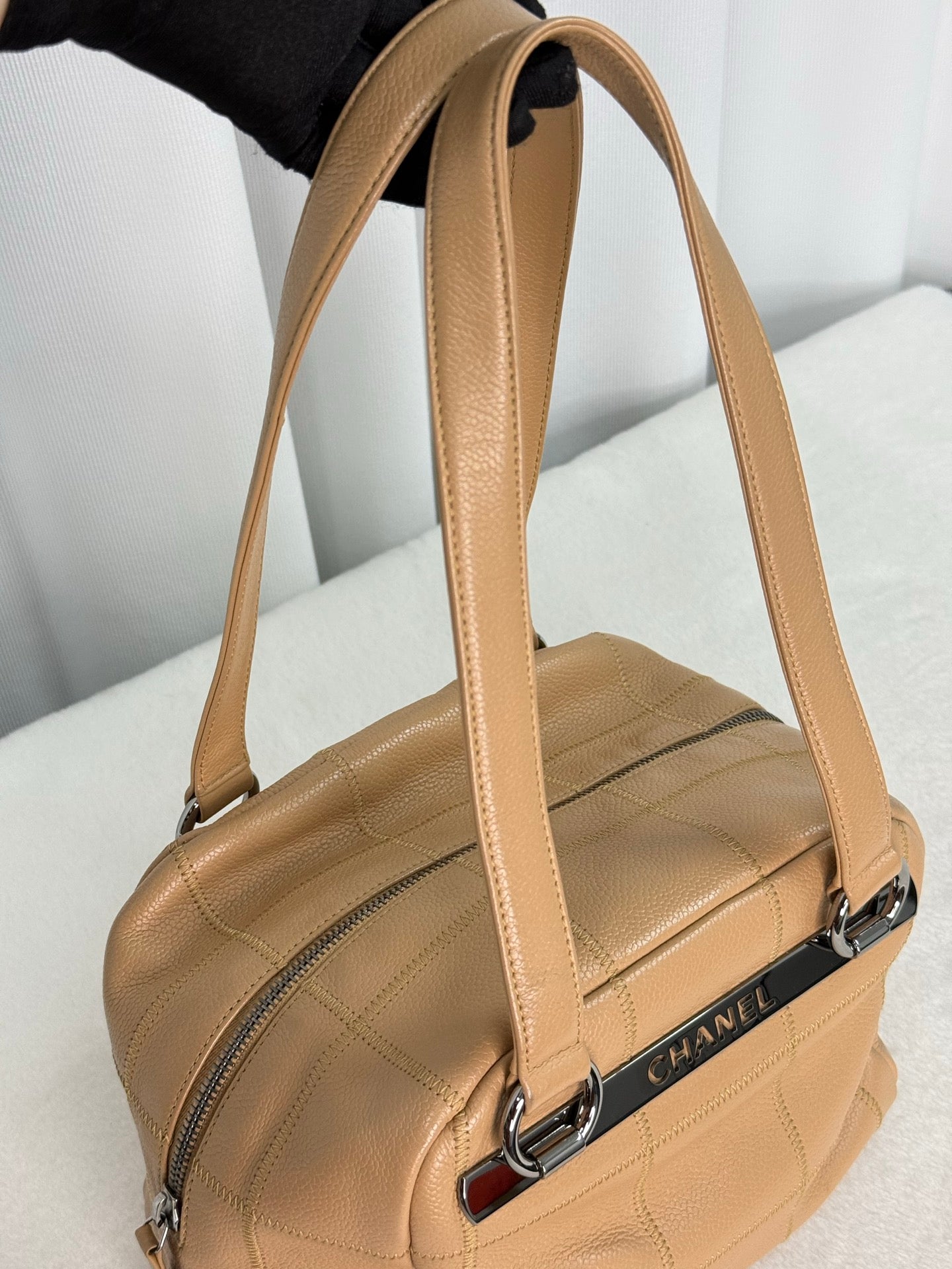 CHANEL Chocolate Bar Boston  Handbag