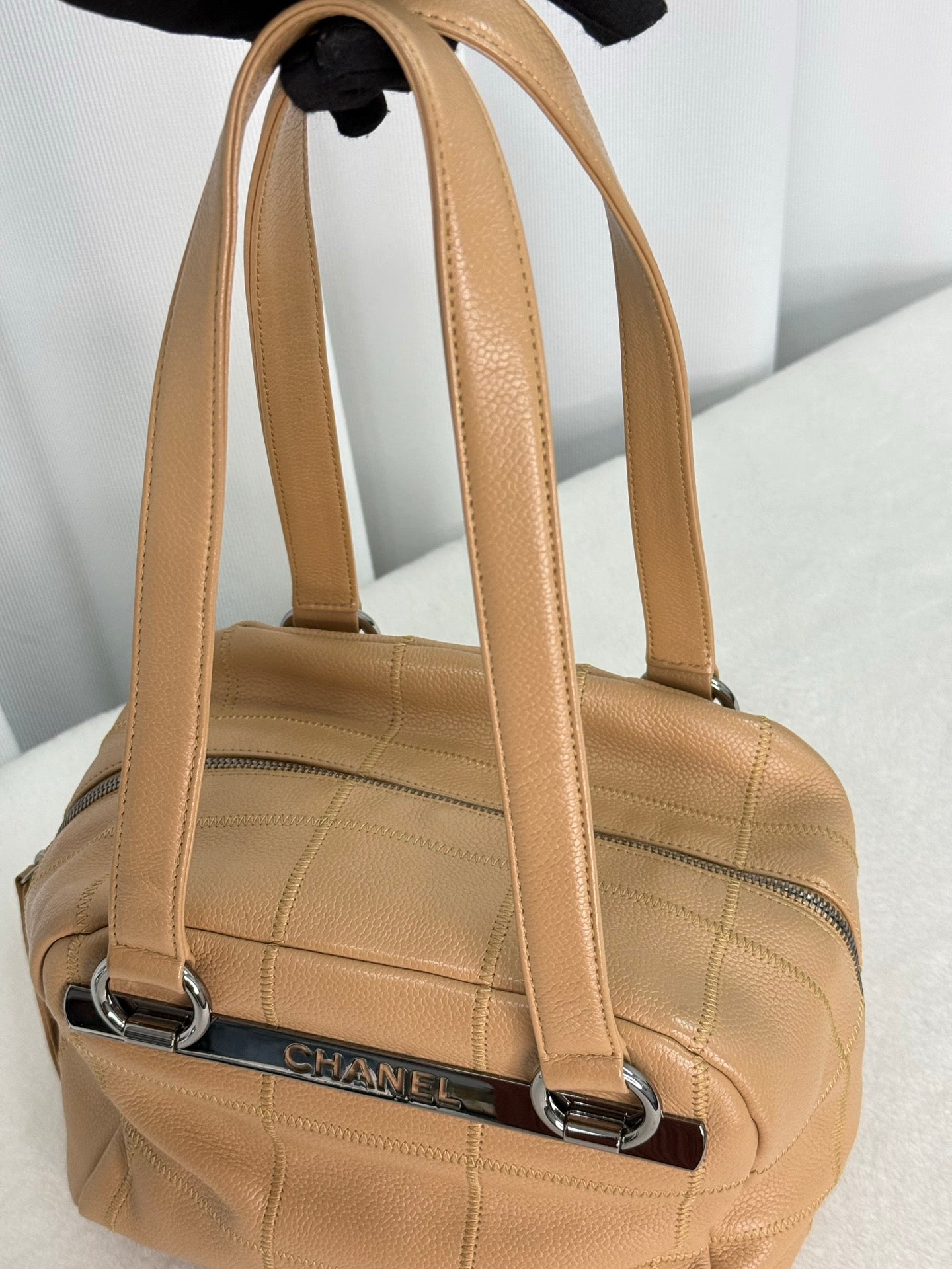 CHANEL Chocolate Bar Boston  Handbag