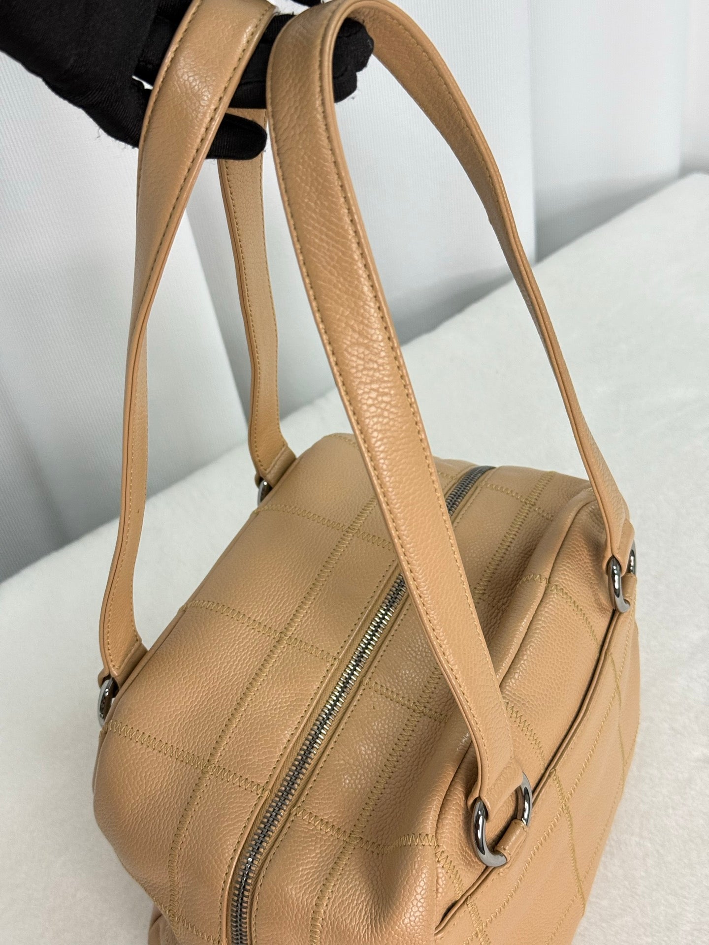 CHANEL Chocolate Bar Boston  Handbag