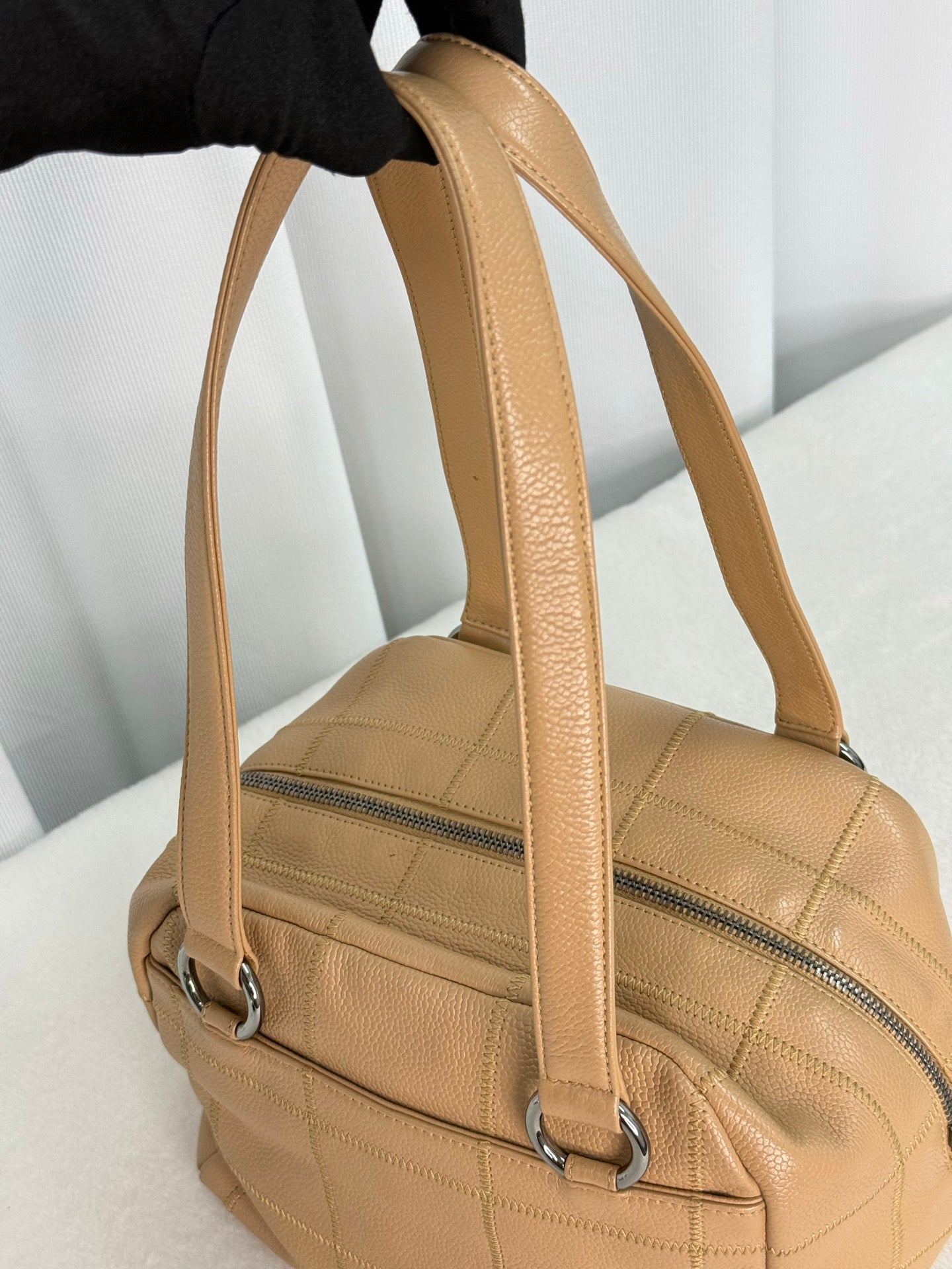 CHANEL Chocolate Bar Boston  Handbag