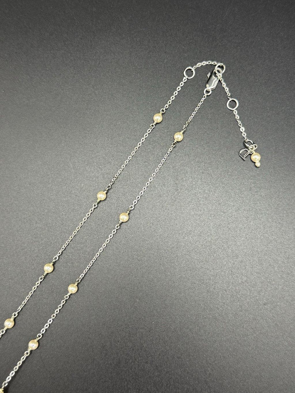 CHRISTIAN DIOR Pearl Rhinestone Necklace