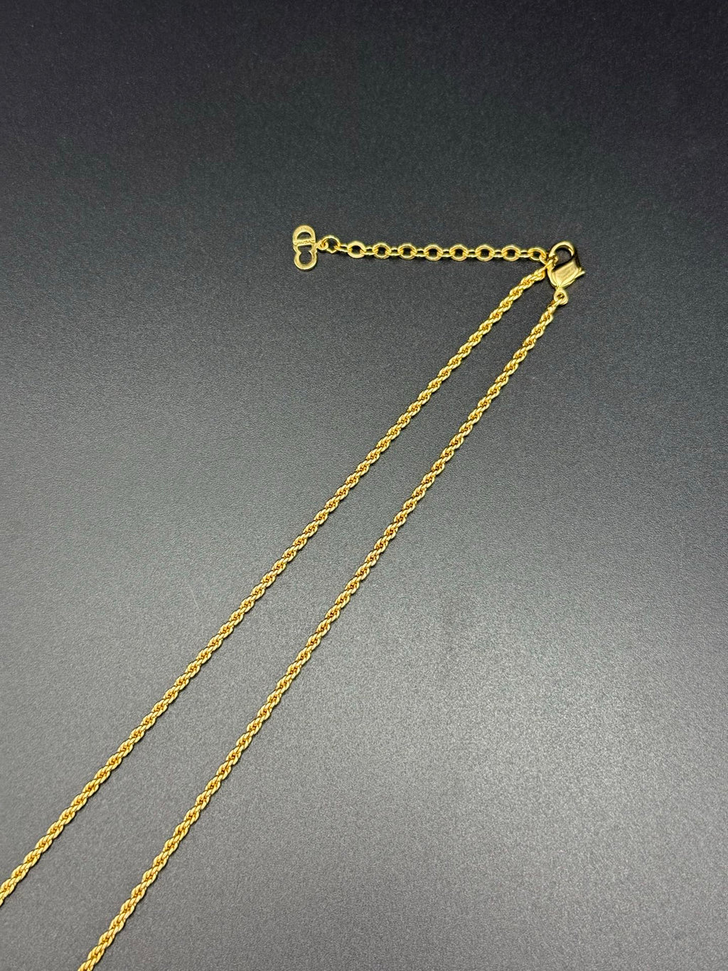 CHRISTIAN DIOR Ribbon Rhinestone Necklace