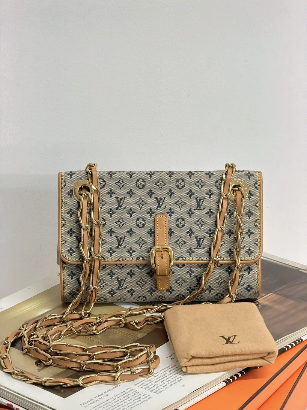 LOUIS VUITTON Camille Denim Shoulder bag
