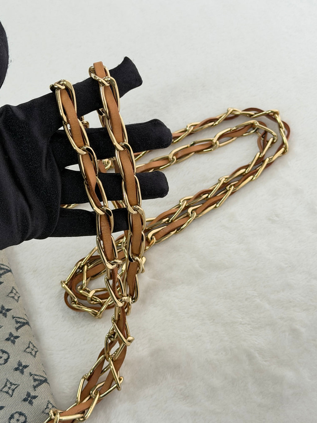 LOUIS VUITTON Camille Denim Shoulder bag