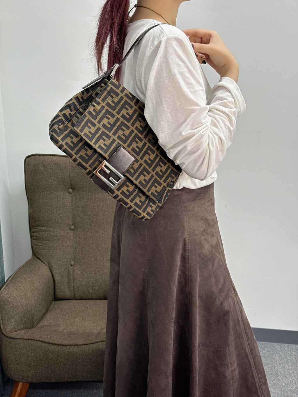 FENDI Zucca Hobo Bag