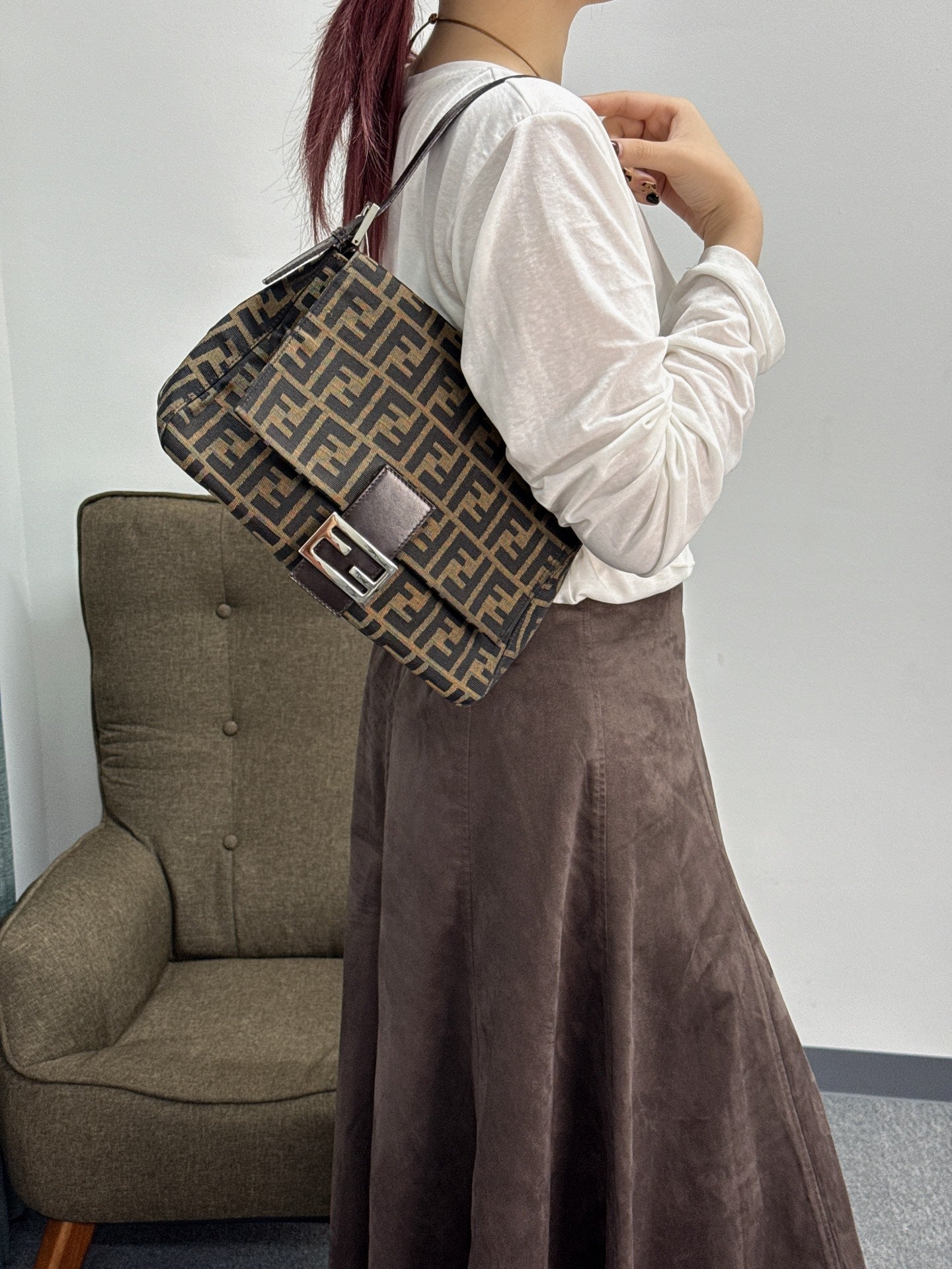 FENDI Zucca Hobo Bag