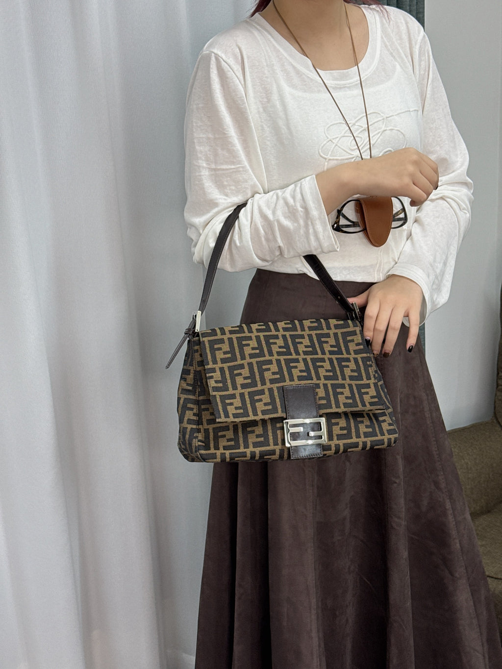 FENDI Zucca Hobo Bag