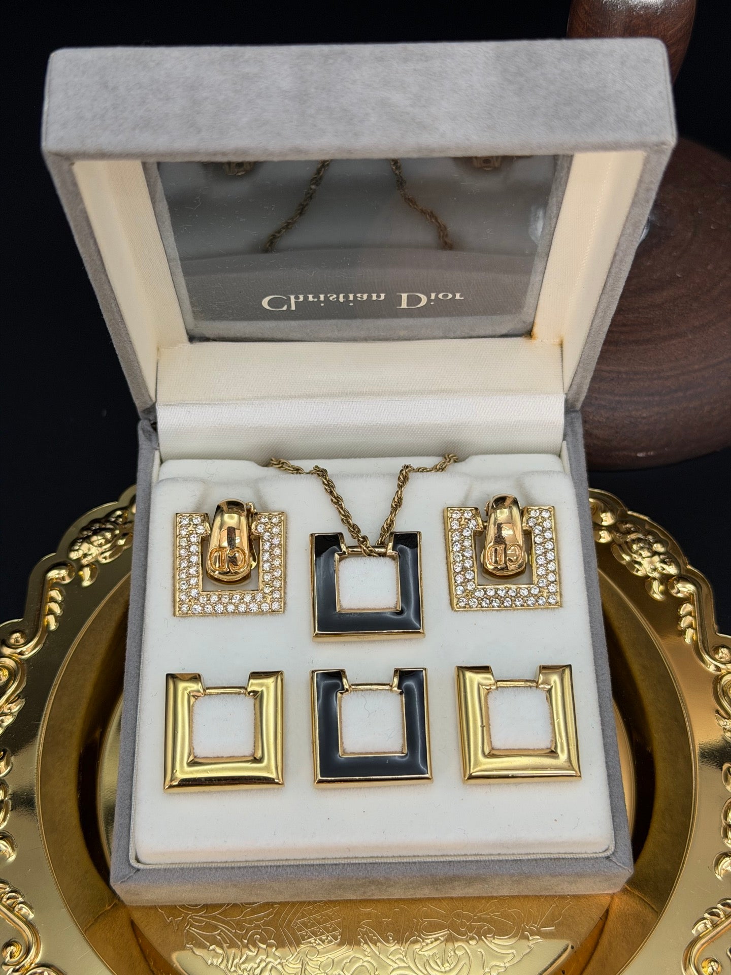 CHRISTIAN DIOR Necklace / Earring set