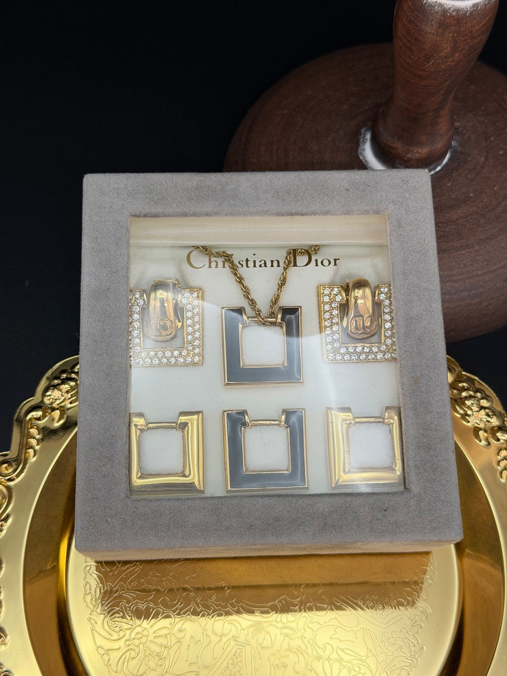 CHRISTIAN DIOR Necklace / Earring set