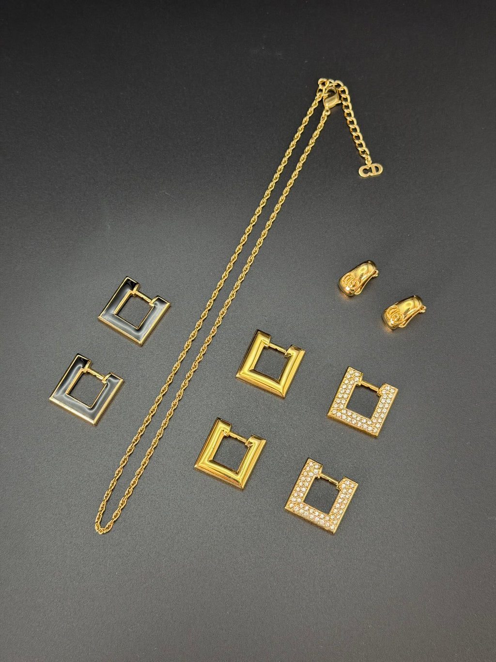 CHRISTIAN DIOR Necklace / Earring set