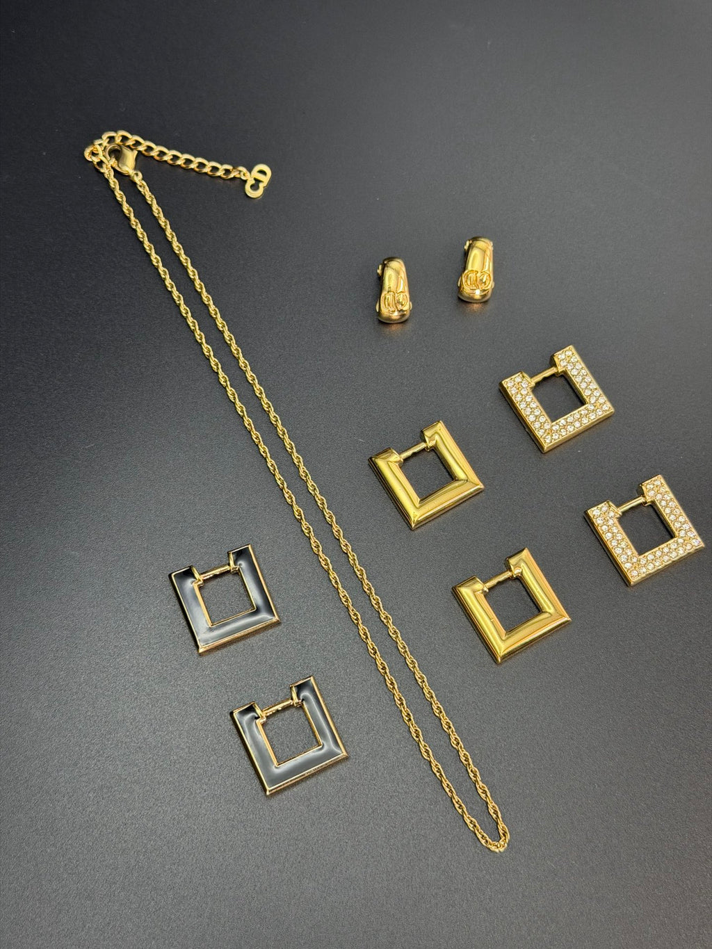 CHRISTIAN DIOR Necklace / Earring set