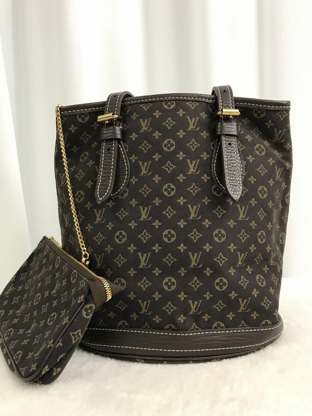 LOUIS VUITTON Monogram Bucket SetBag