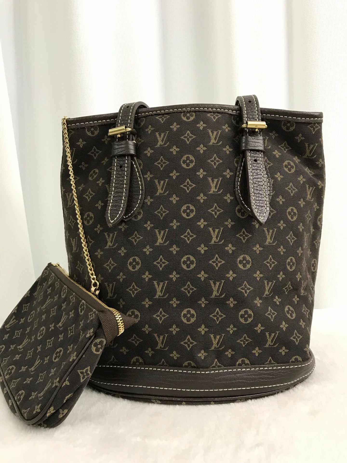 LOUIS VUITTON Monogram Bucket SetBag