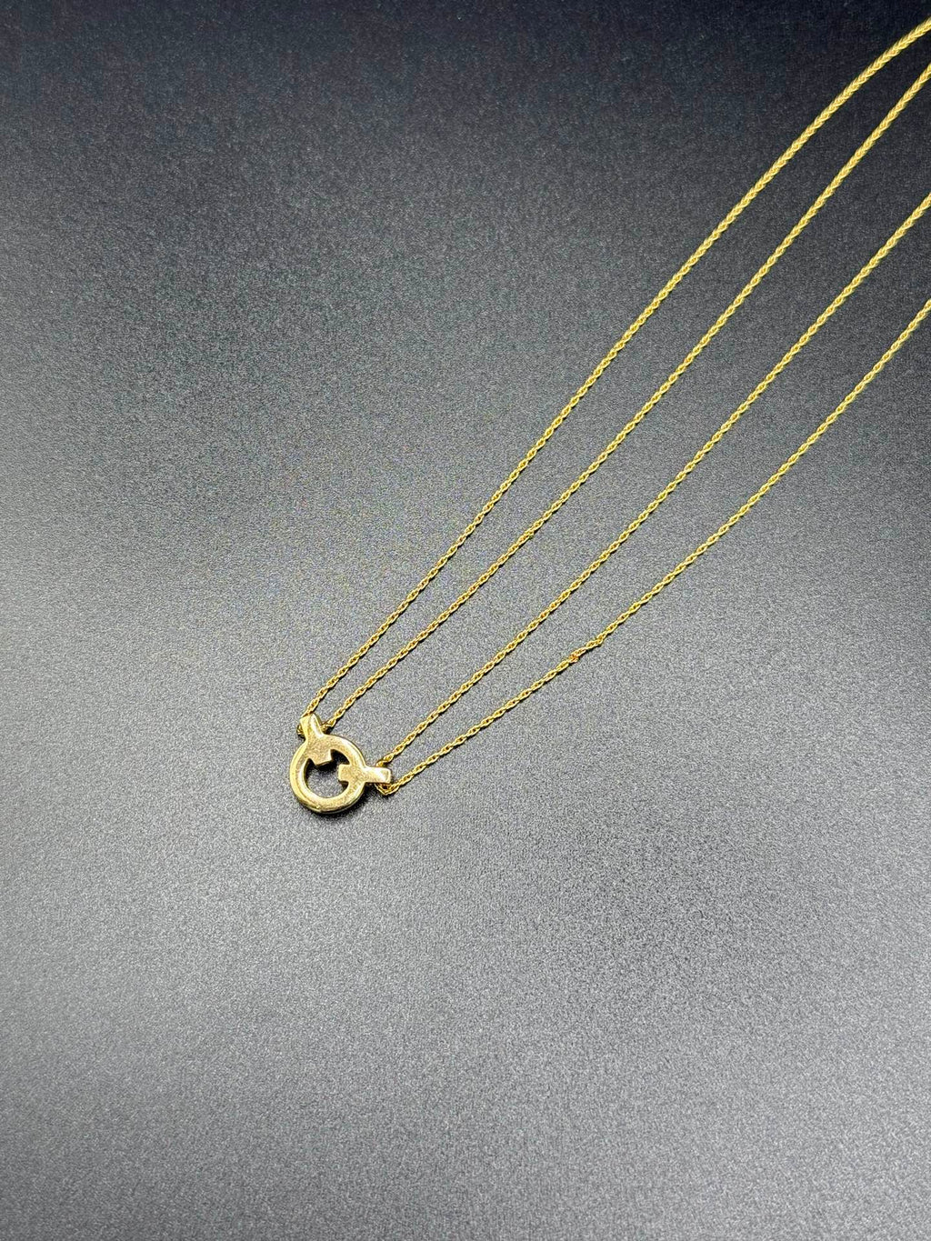 CHRISTIAN DIOR Double-chain RhinestoneNecklace