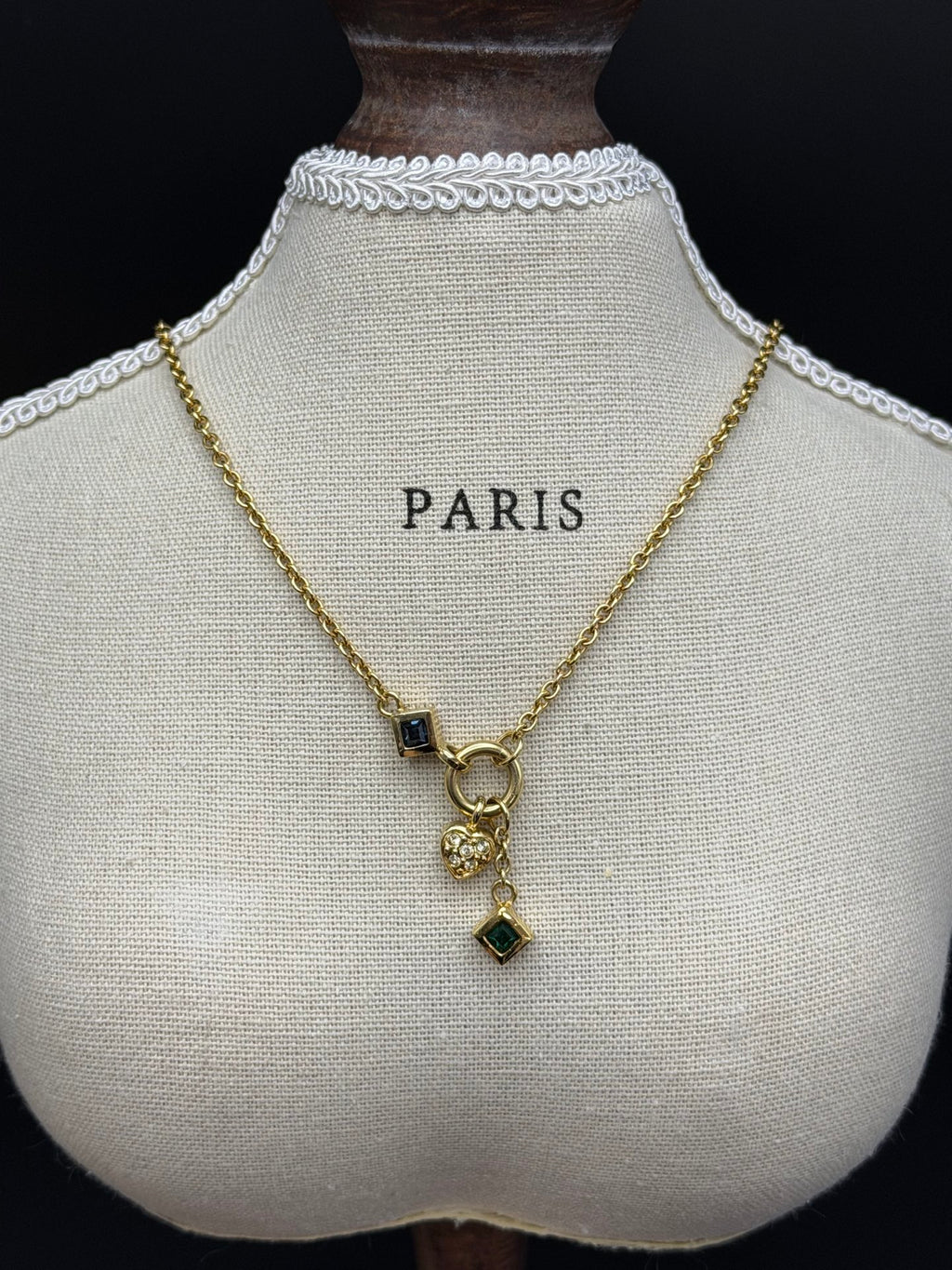 CHRISTIAN DIOR Rhinestone Vintage necklace