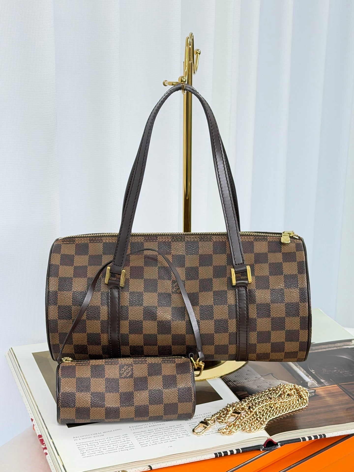LOUIS VUITTON Damier Pappilion Setbag