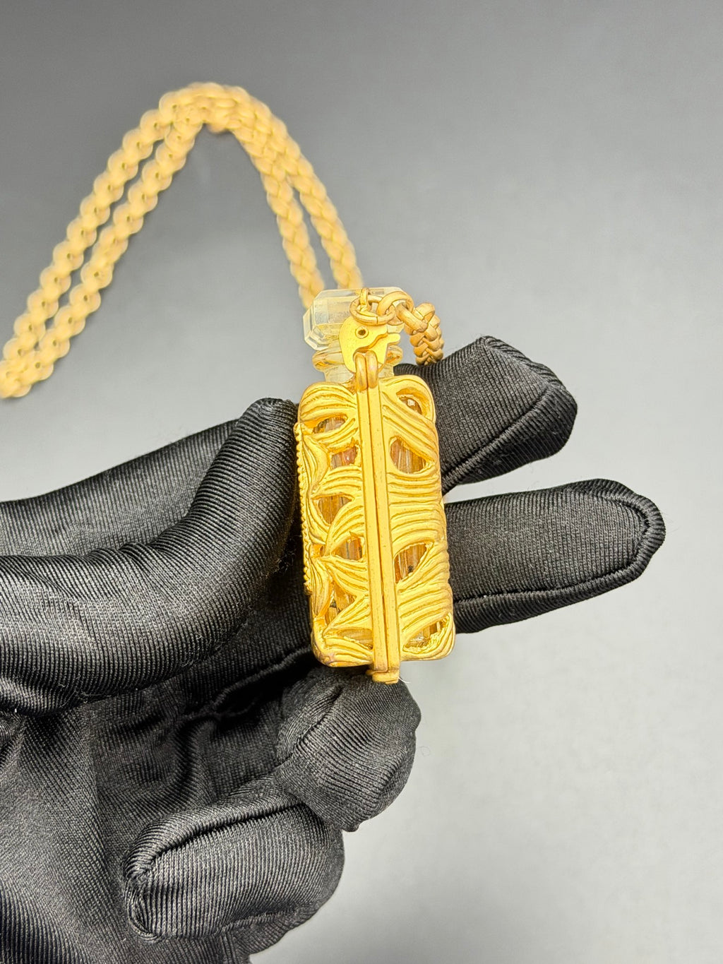 COCO CHANEL Perfume bottle pendent Necklace