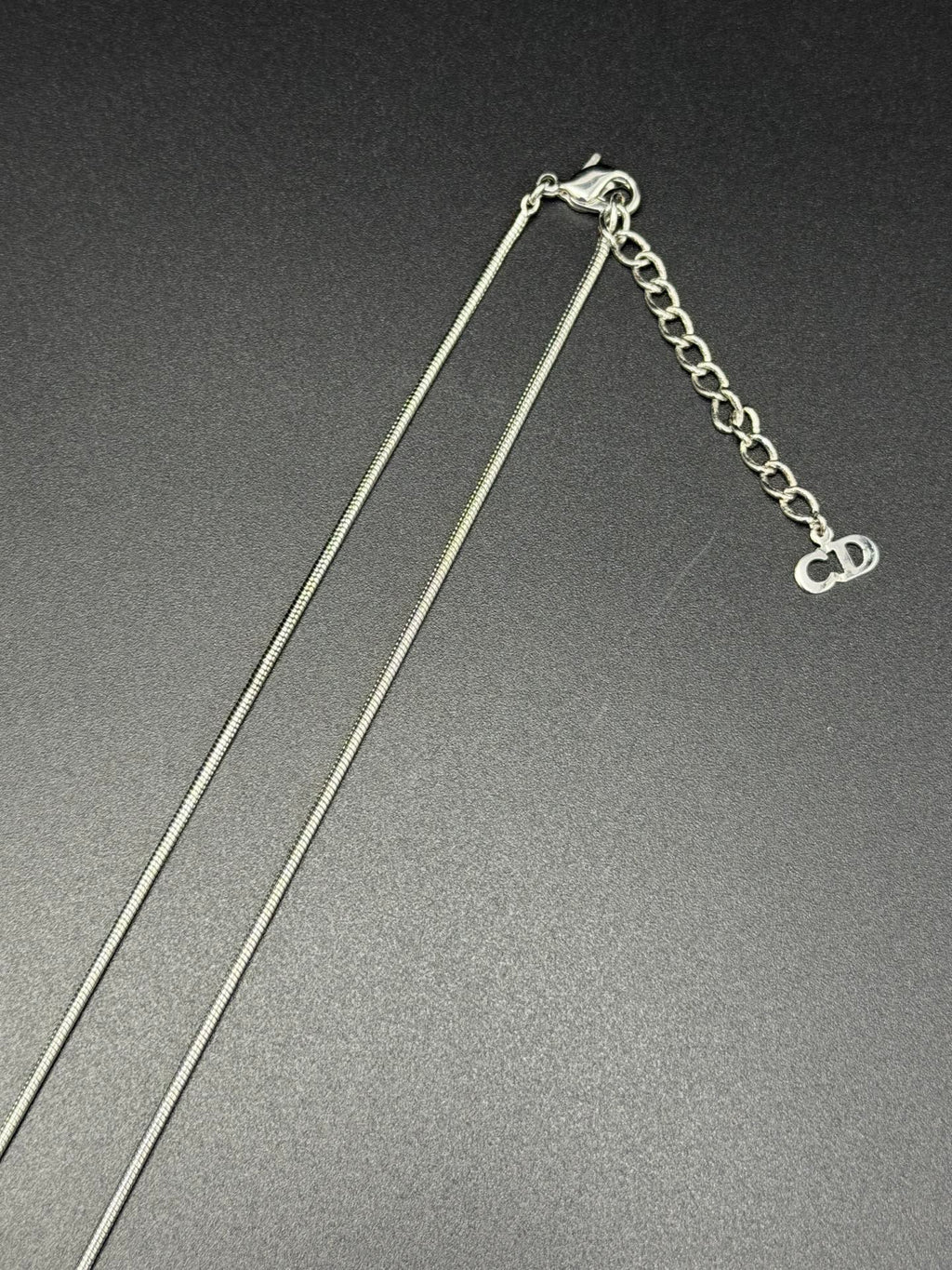 CHRISTIAN DIOR Heart-shaped Rhinestone Necklace