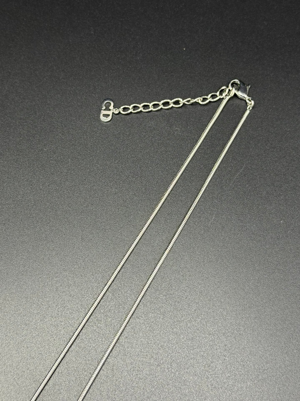 CHRISTIAN DIOR Heart-shaped Rhinestone Necklace