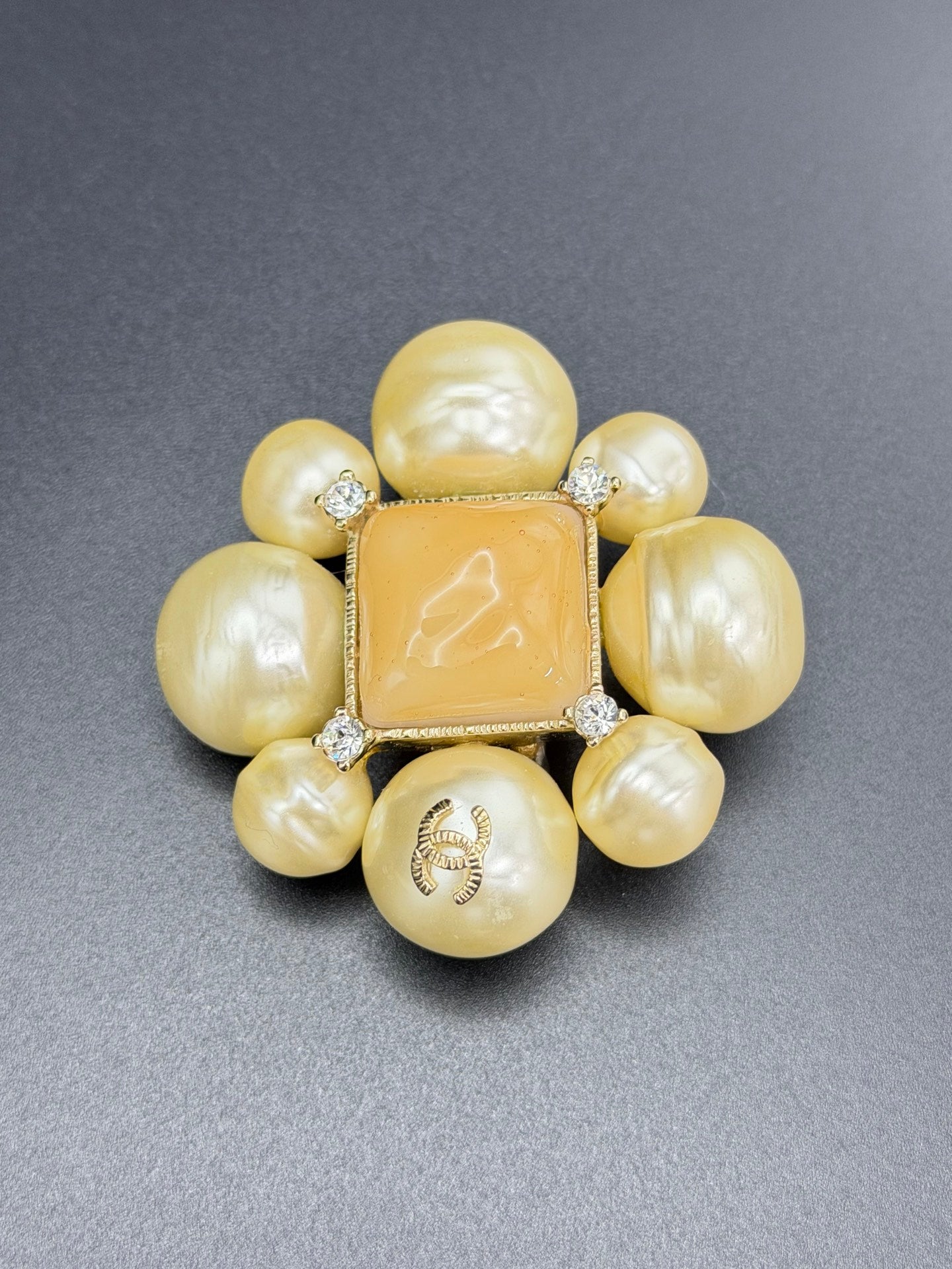 CHANEL Pearl Brooch