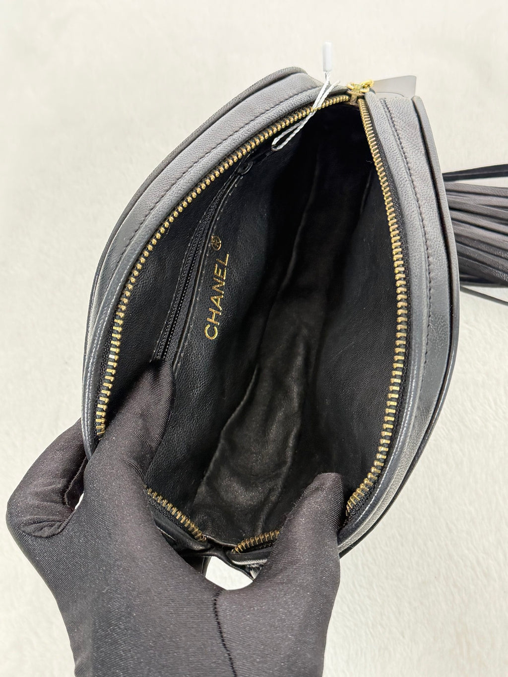 CHANEL Oval Lambskin Handbag