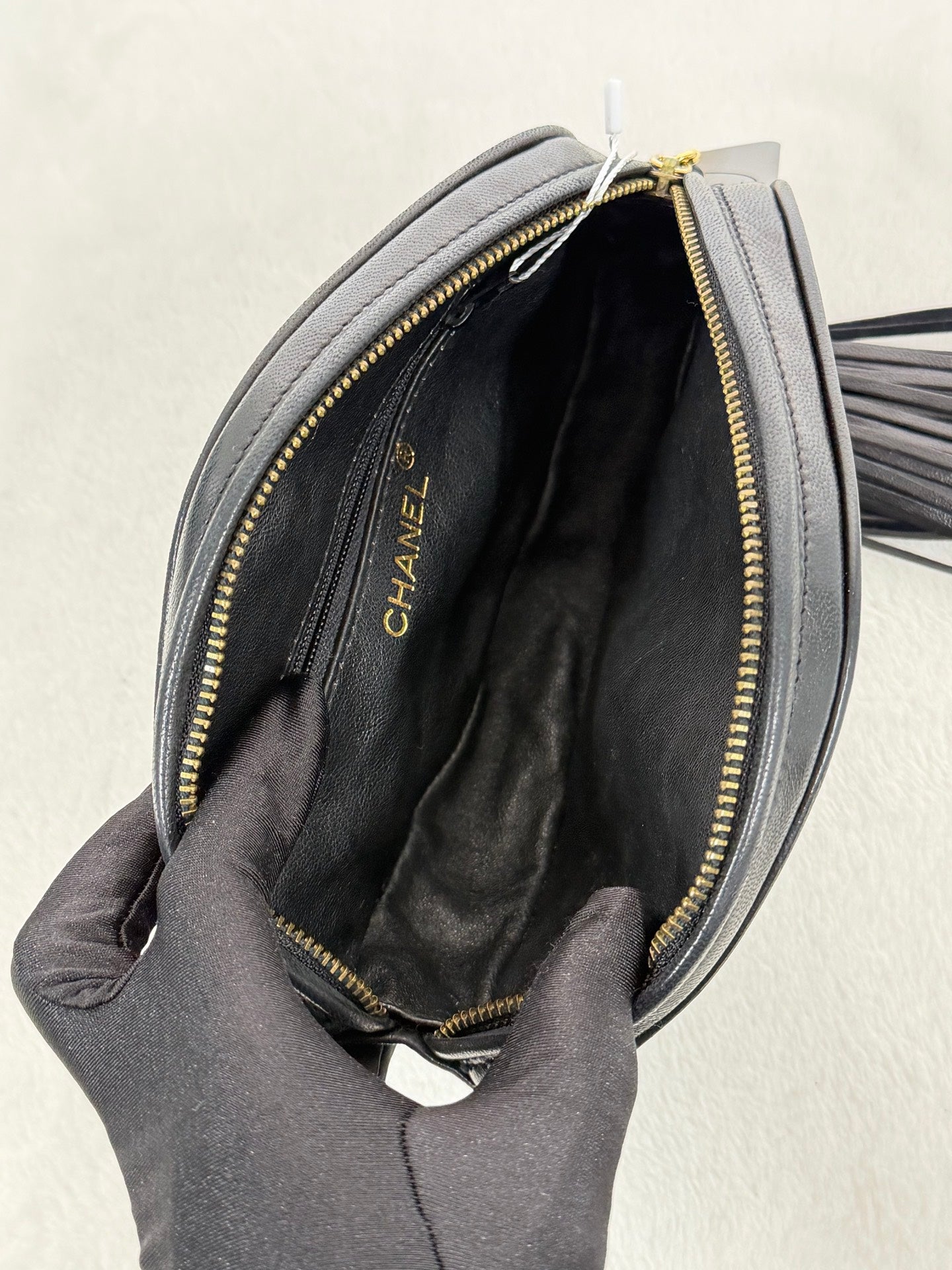 CHANEL Oval Lambskin Handbag