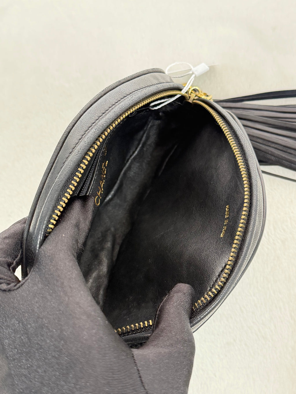 CHANEL Oval Lambskin Handbag