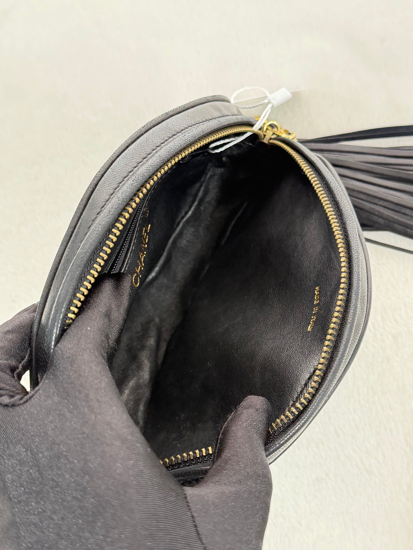 CHANEL Oval Lambskin Handbag