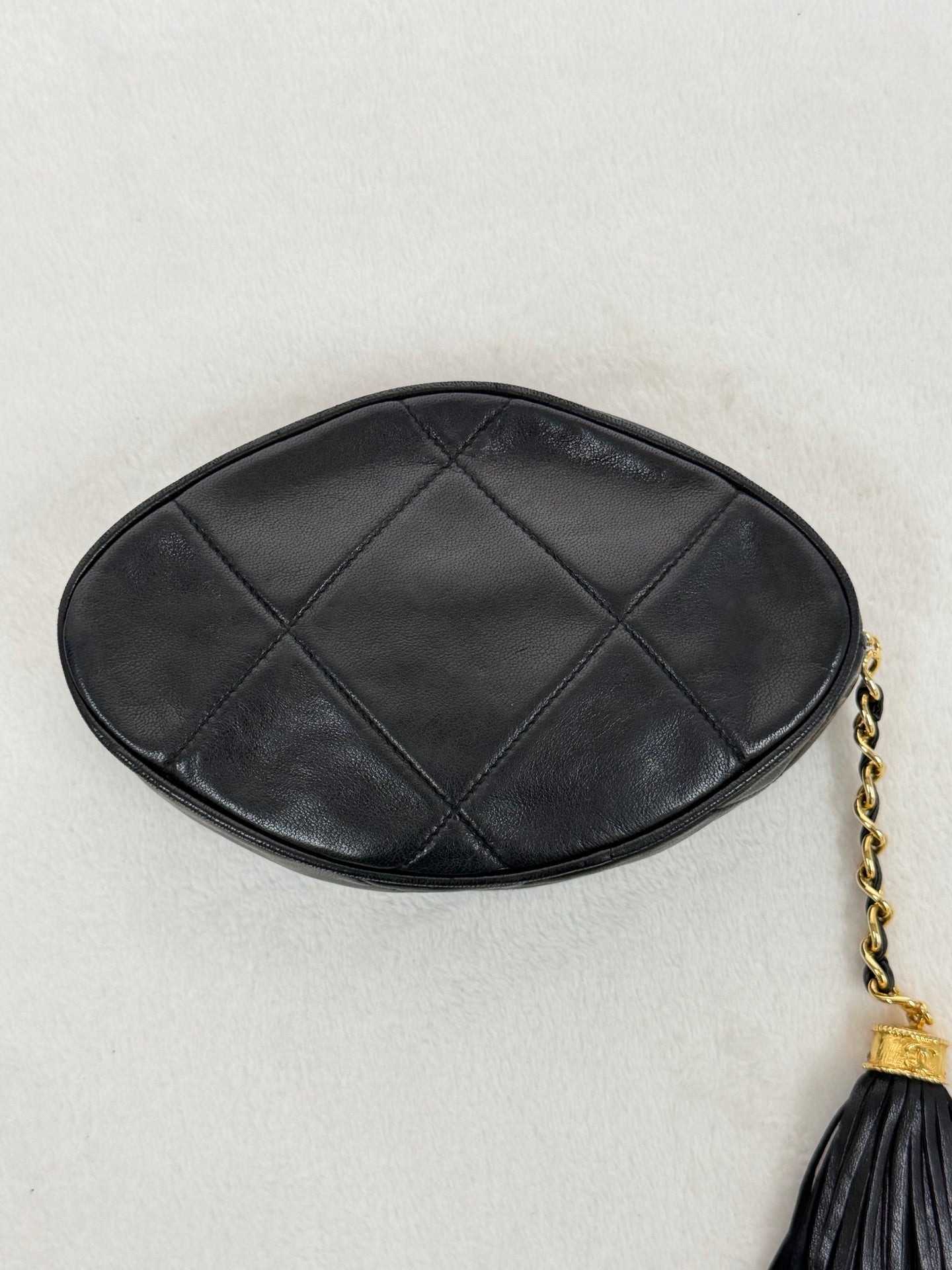 CHANEL Oval Lambskin Handbag