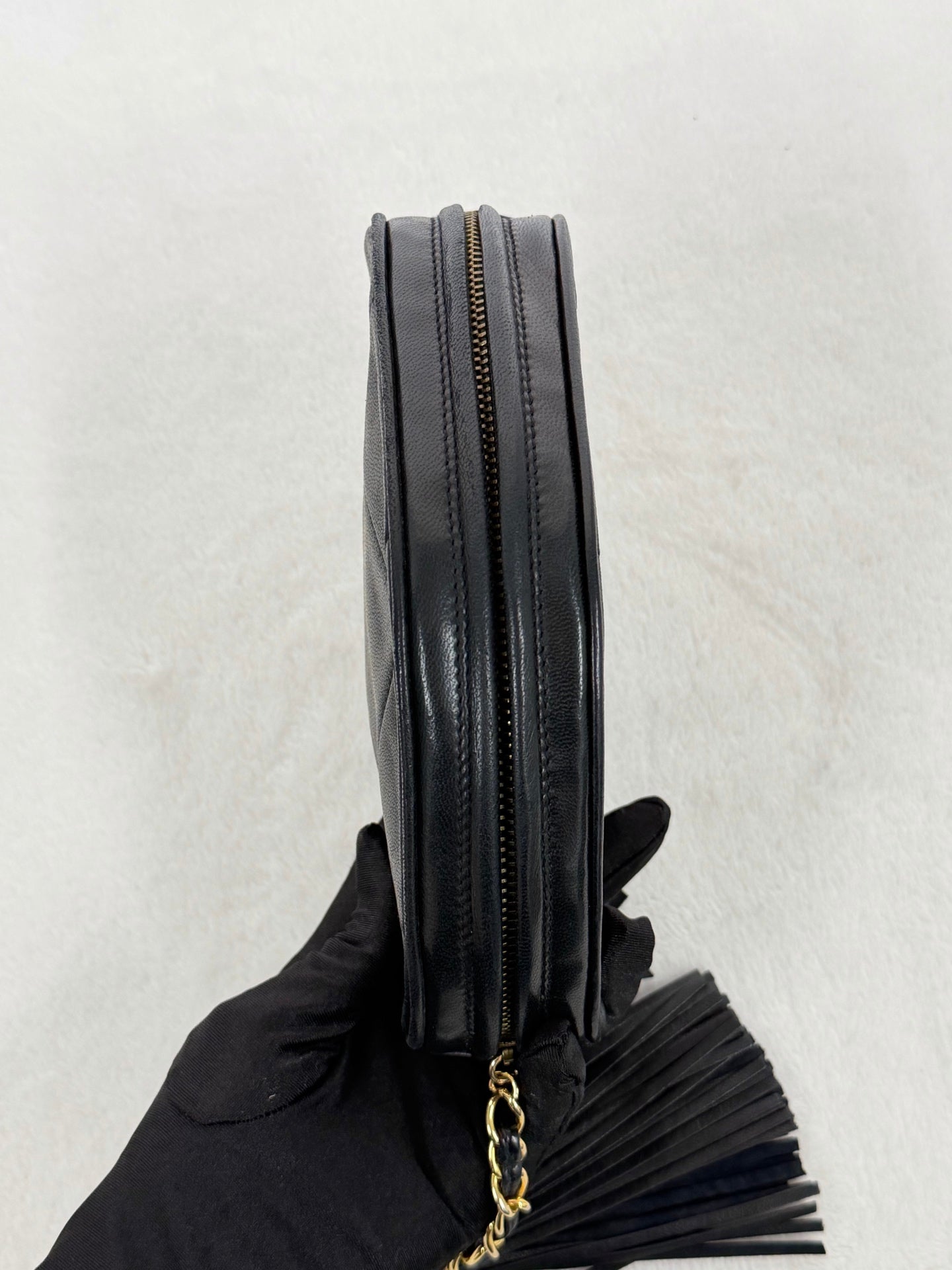 CHANEL Oval Lambskin Handbag