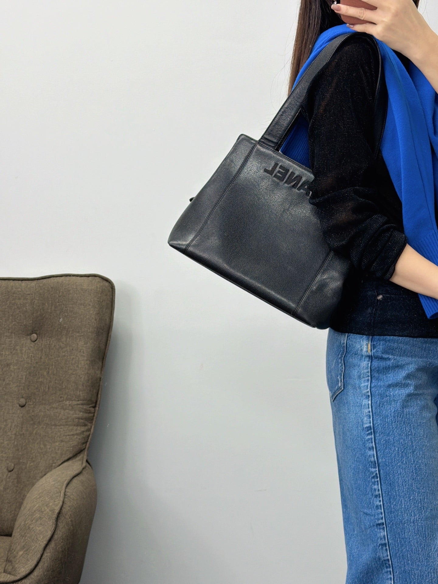 CHANEL Cavier Cerf Handbag