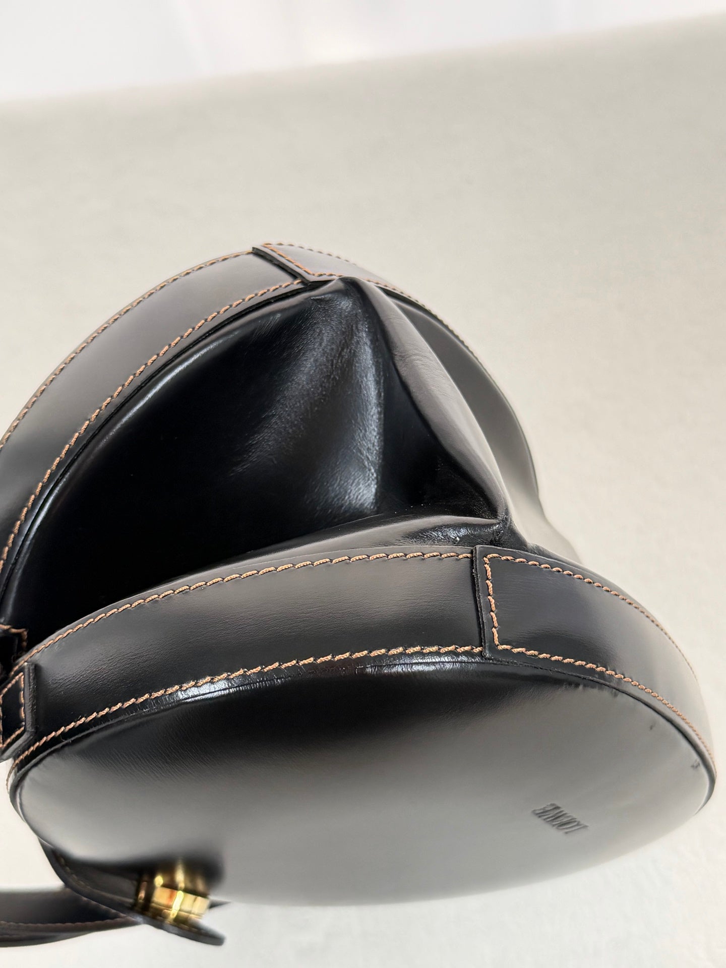 LOEWE Plaza Black Leather Handbag