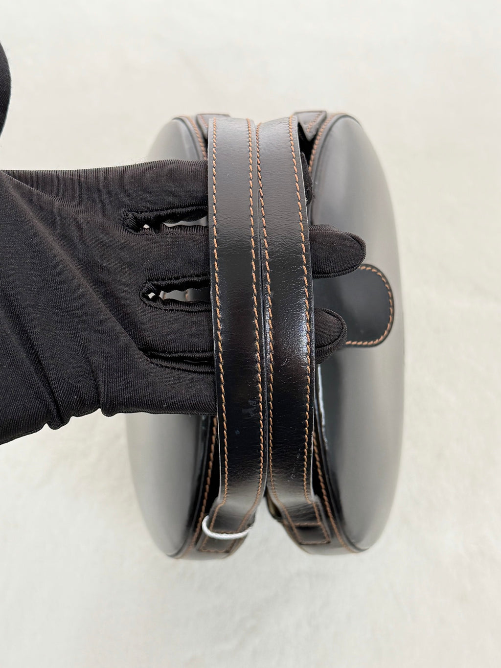 LOEWE Plaza Black Leather Handbag
