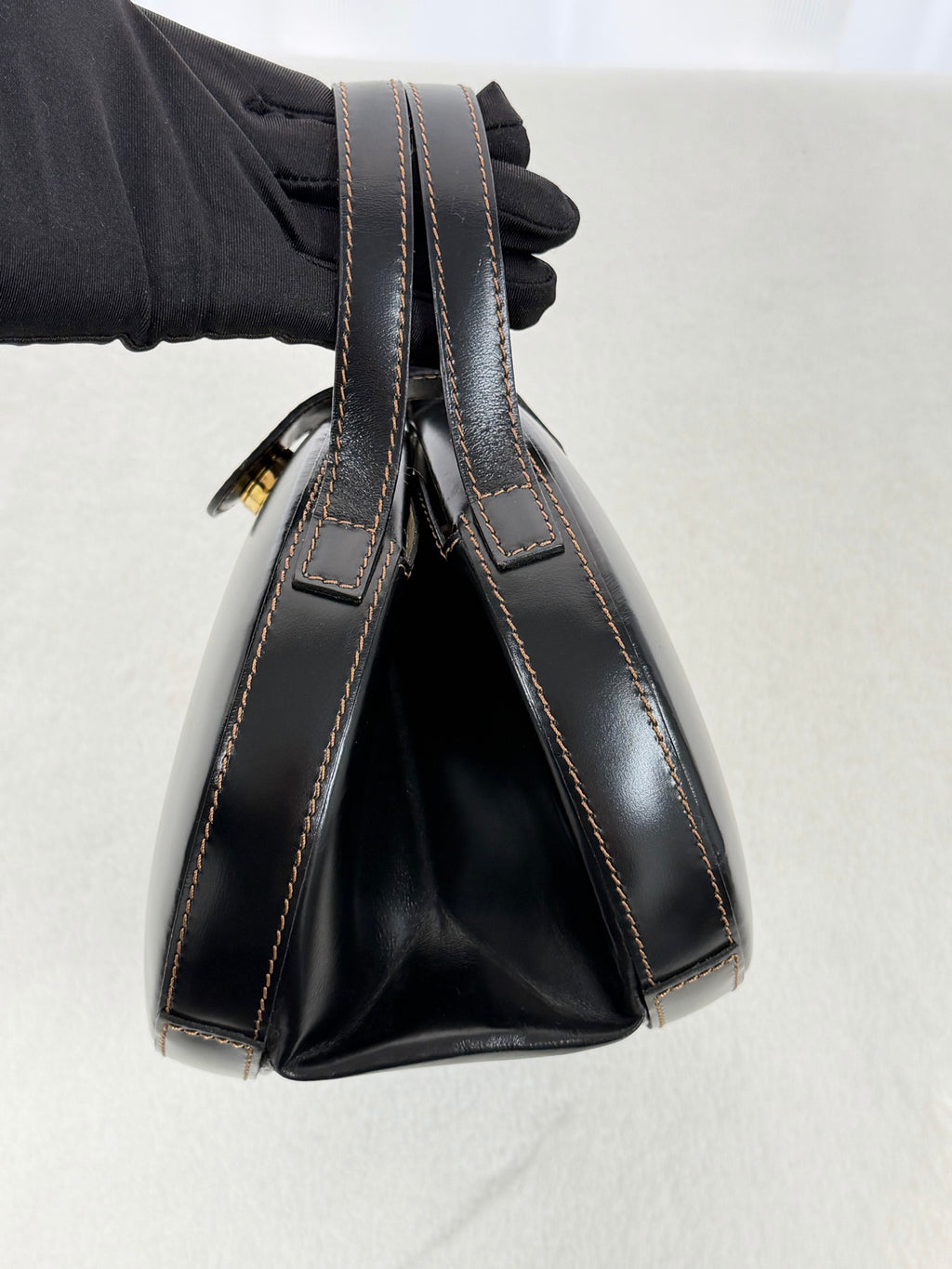 LOEWE Plaza Black Leather Handbag