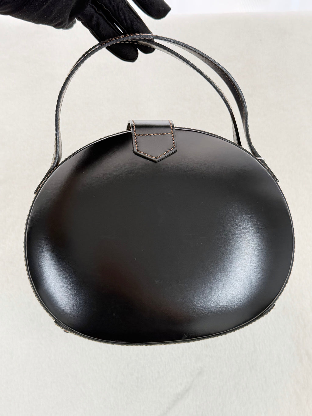 LOEWE Plaza Black Leather Handbag