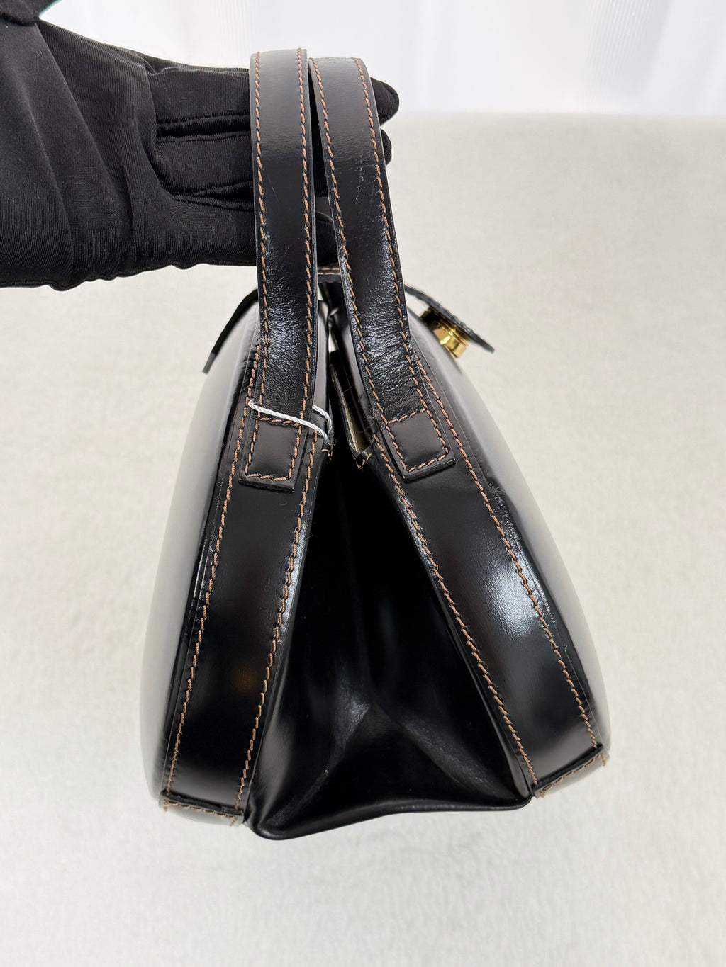 LOEWE Plaza Black Leather Handbag