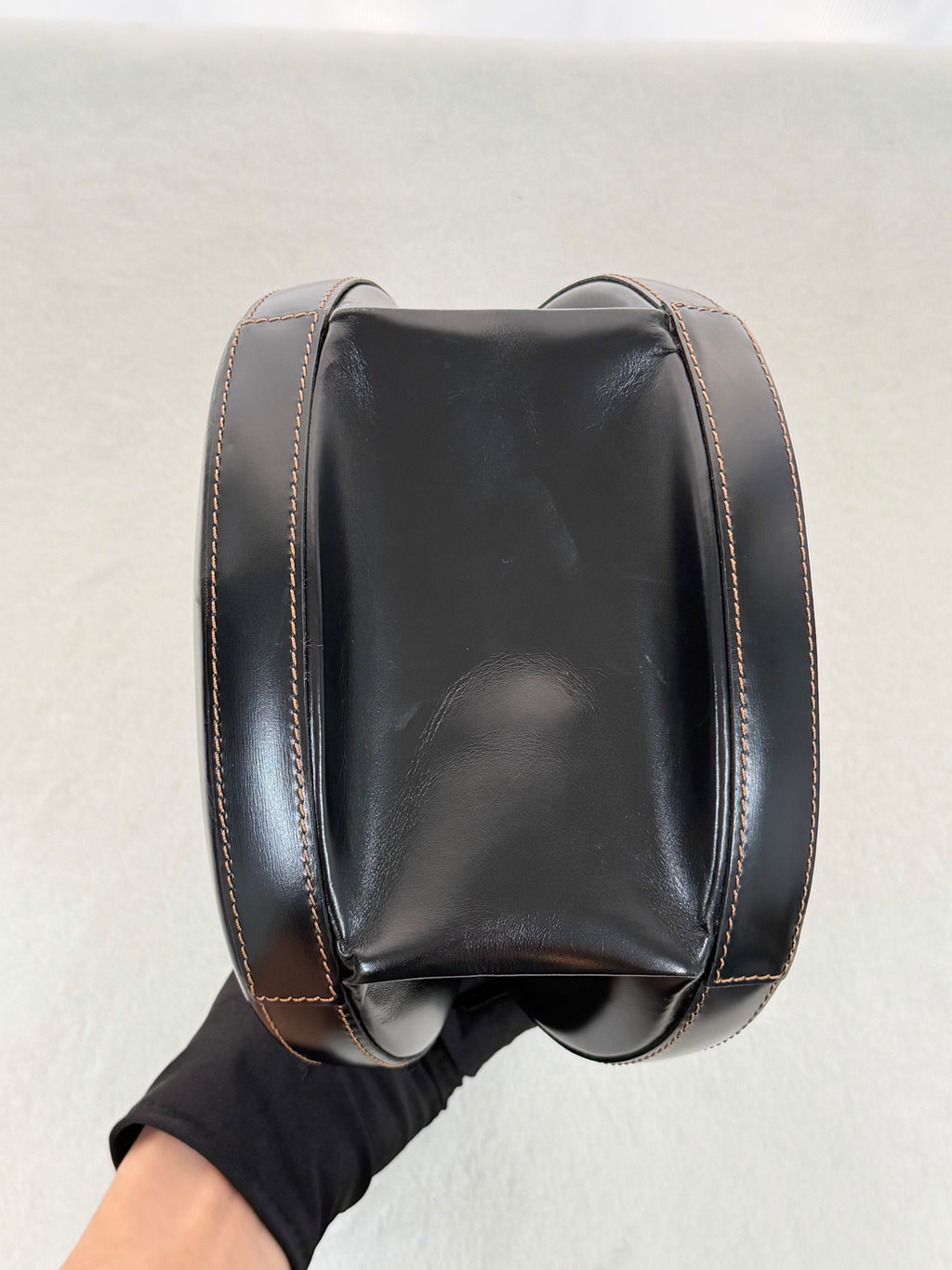 LOEWE Plaza Black Leather Handbag