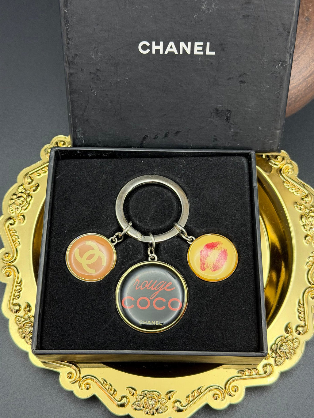 CHANEL Logo Keyholder