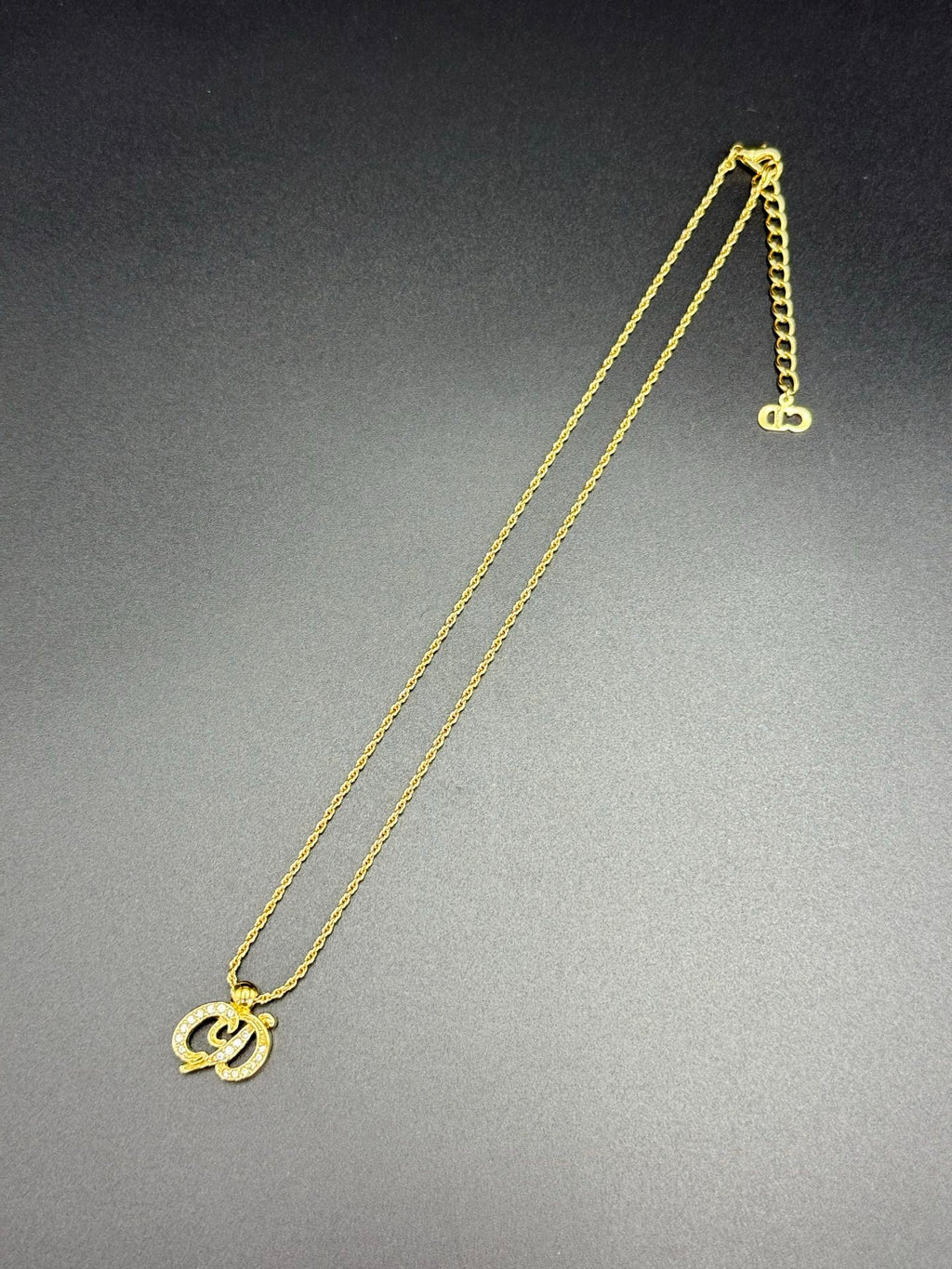 CHRISITIAN DIOR Rhinestone Vintage Necklace