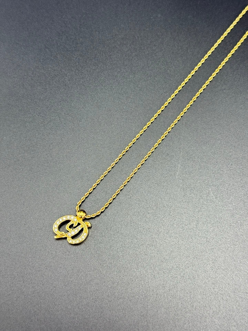 CHRISITIAN DIOR Rhinestone Vintage Necklace