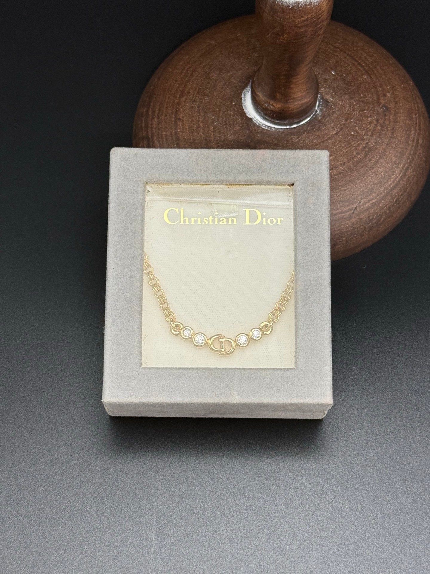 CHRISTIAN DIOR Rhinestone Vintage Necklace