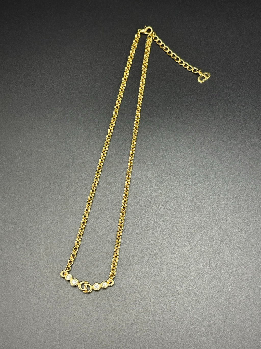 CHRISTIAN DIOR Rhinestone Vintage Necklace