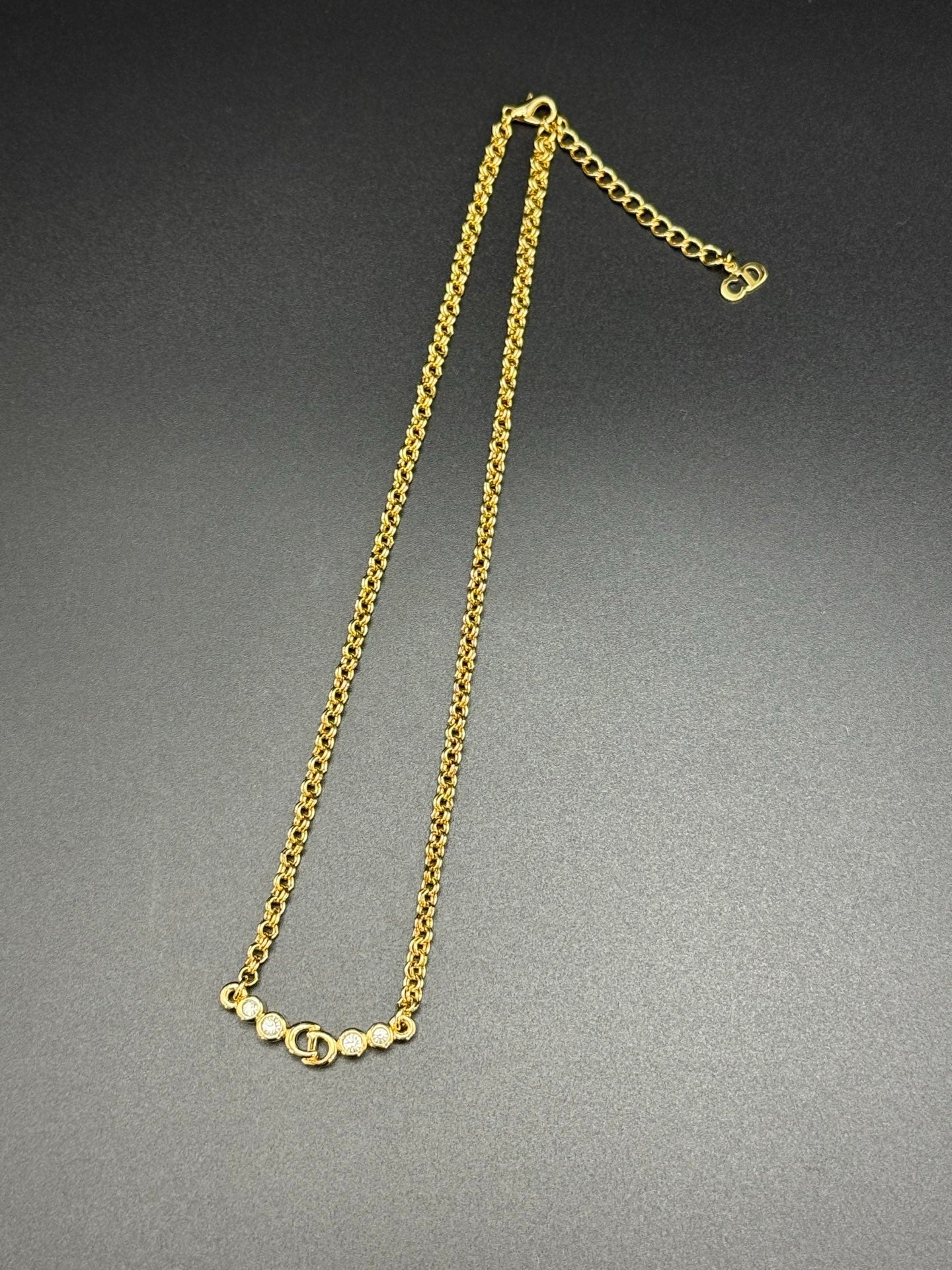 CHRISTIAN DIOR Rhinestone Vintage Necklace