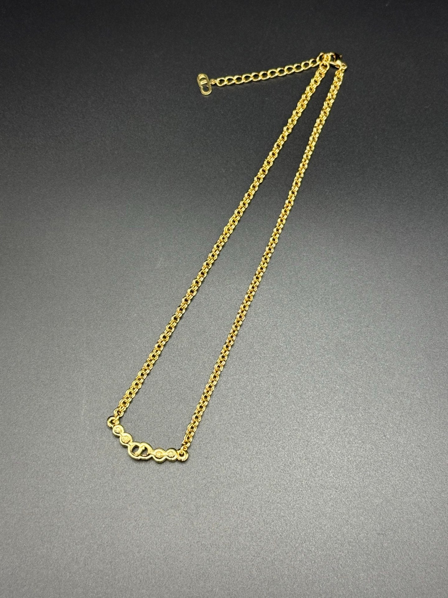 CHRISTIAN DIOR Rhinestone Vintage Necklace