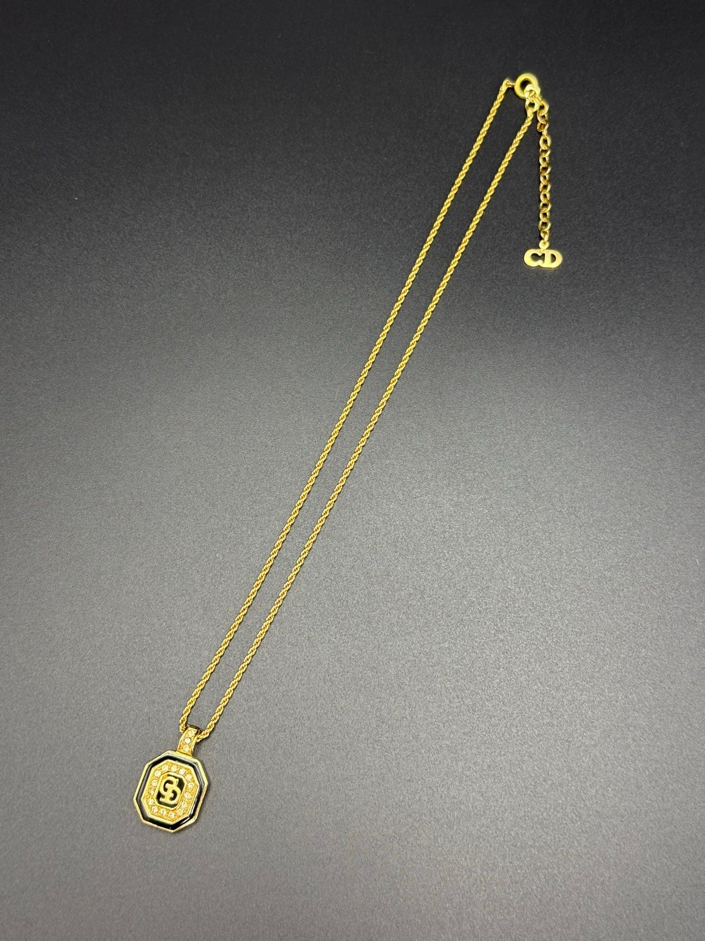 CHRISTIAN DIOR Vintage Rhinestone Necklace