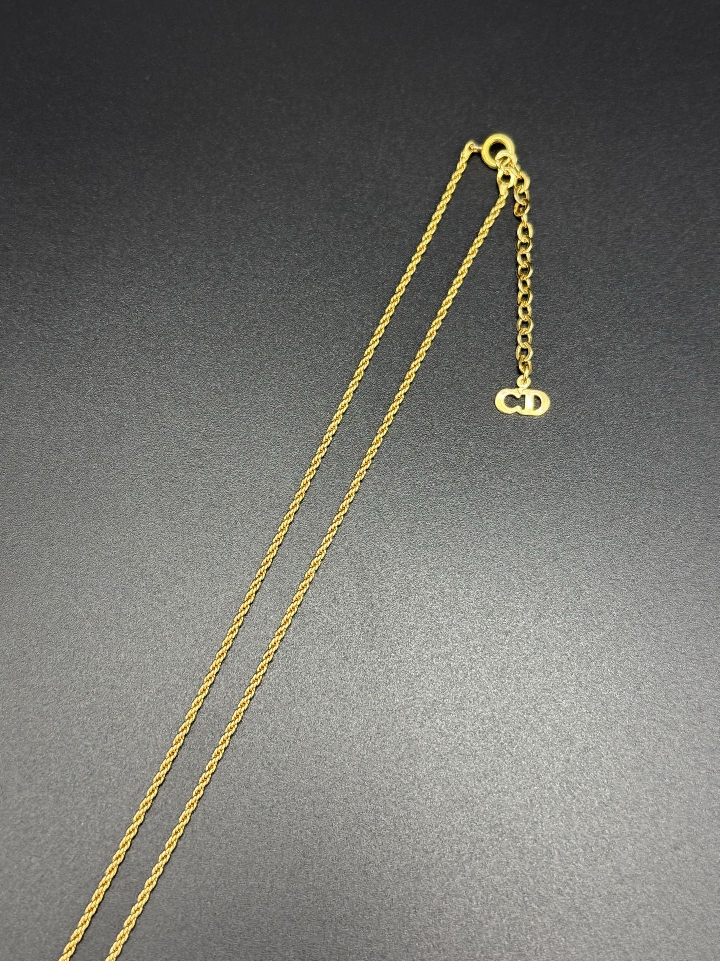 CHRISTIAN DIOR Vintage Rhinestone Necklace