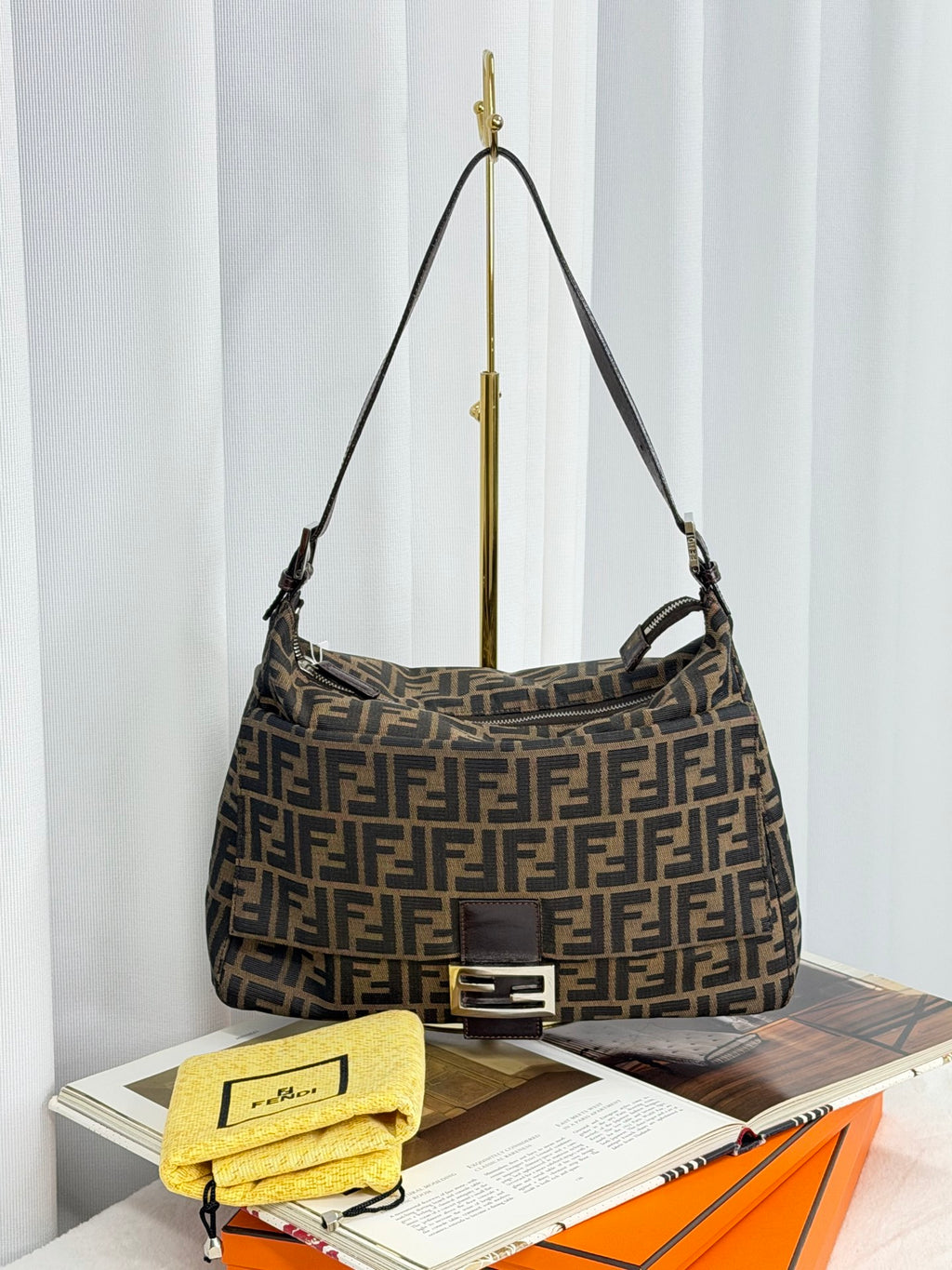 FENDI ZUCCA Hobo Shoulderbag