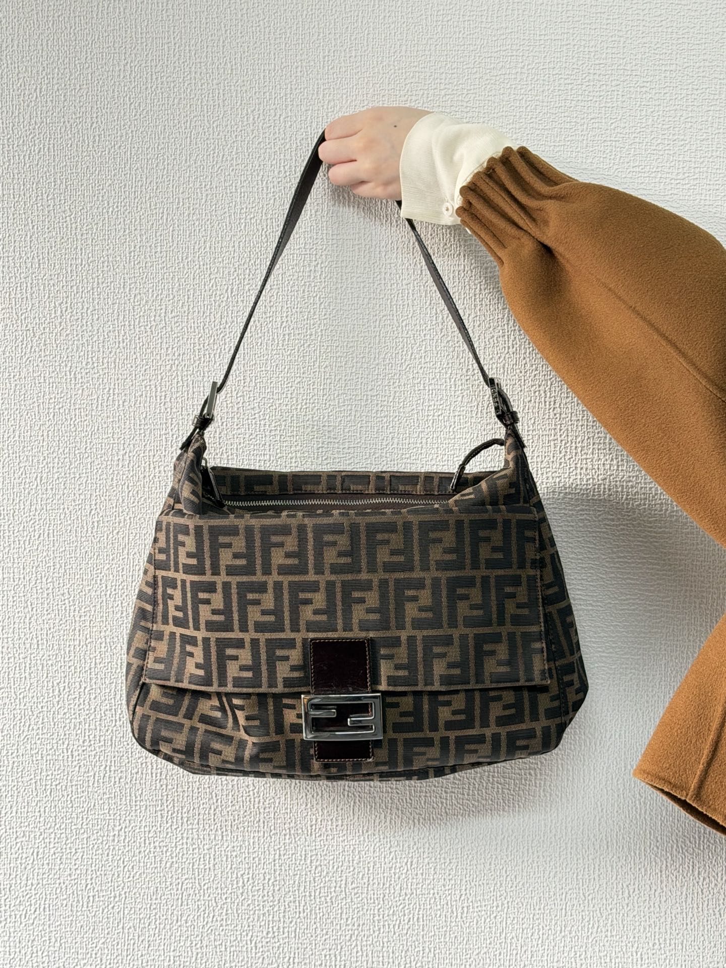 FENDI ZUCCA Hobo Shoulderbag